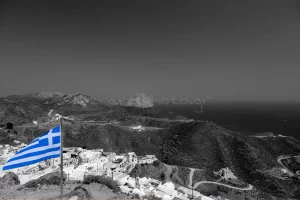 Ανάφη Χώρα Ελληνική σημαία