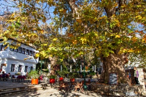 Der zentrale Platz Melina Mercouri, Portaria