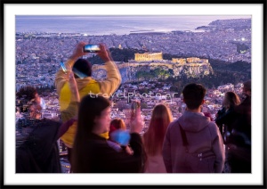 Θέα Ακρόπολη από Λυκαβηττό Σαρωνικός Αθήνα κέντρο