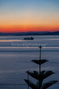 Ηλιοβασίλεμα στον νότιο ευβοϊκό κόλπο απο το Μαρμάρι