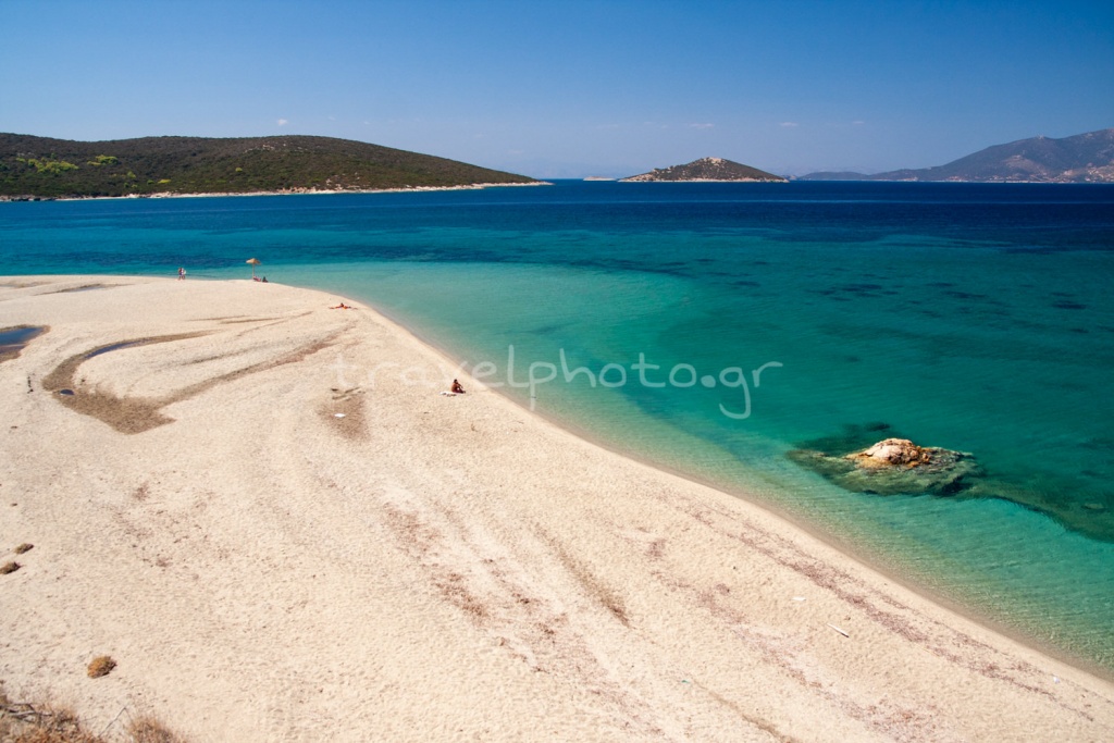 Marmeren zuiden Evia, Megali Ammos strand