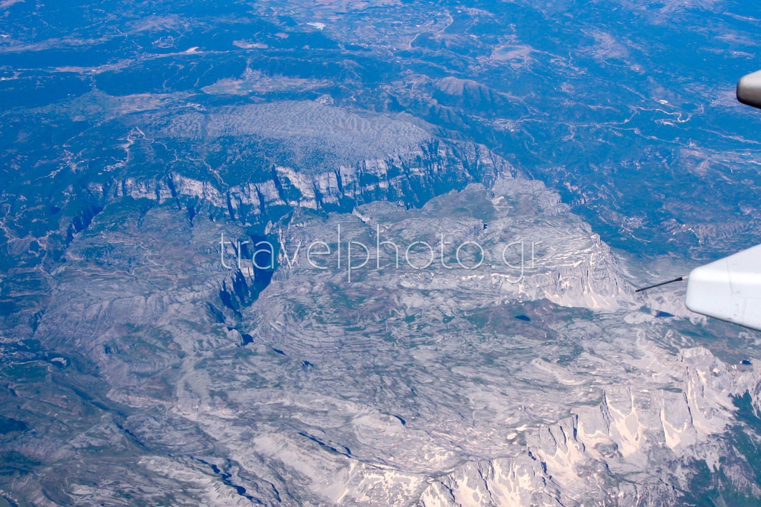 Gorges de Vikos, vue aérienne