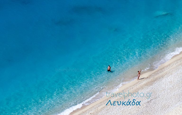 Selfie παραλία Εγκρεμνοί Λευκάδα