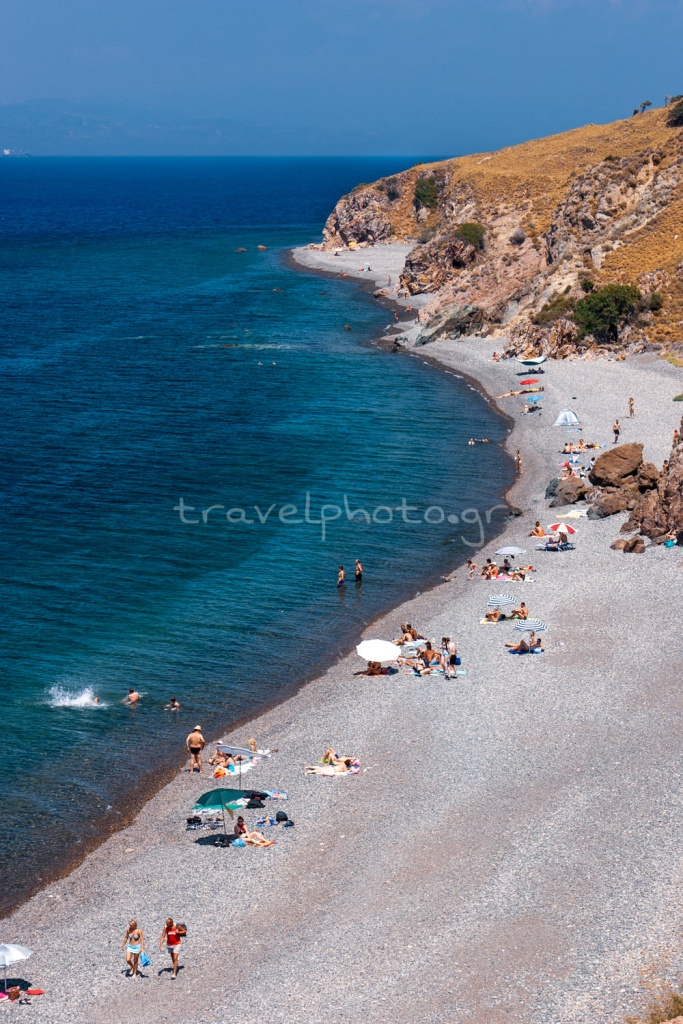 Η μεγάλη παραλία Εφταλού στον Μόλυβο