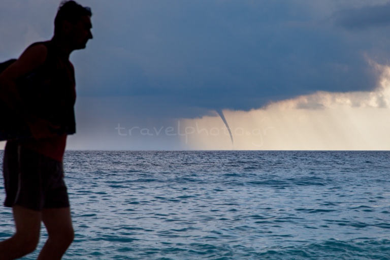 Tornado in the Ionian. Porto Katsiki-Lefkada