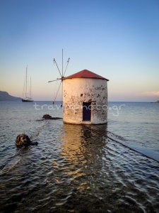 Ανεμόμυλος στην Αγία Μαρίνα Λέρου