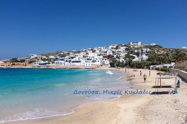 Donoussa beach and port, Stavros