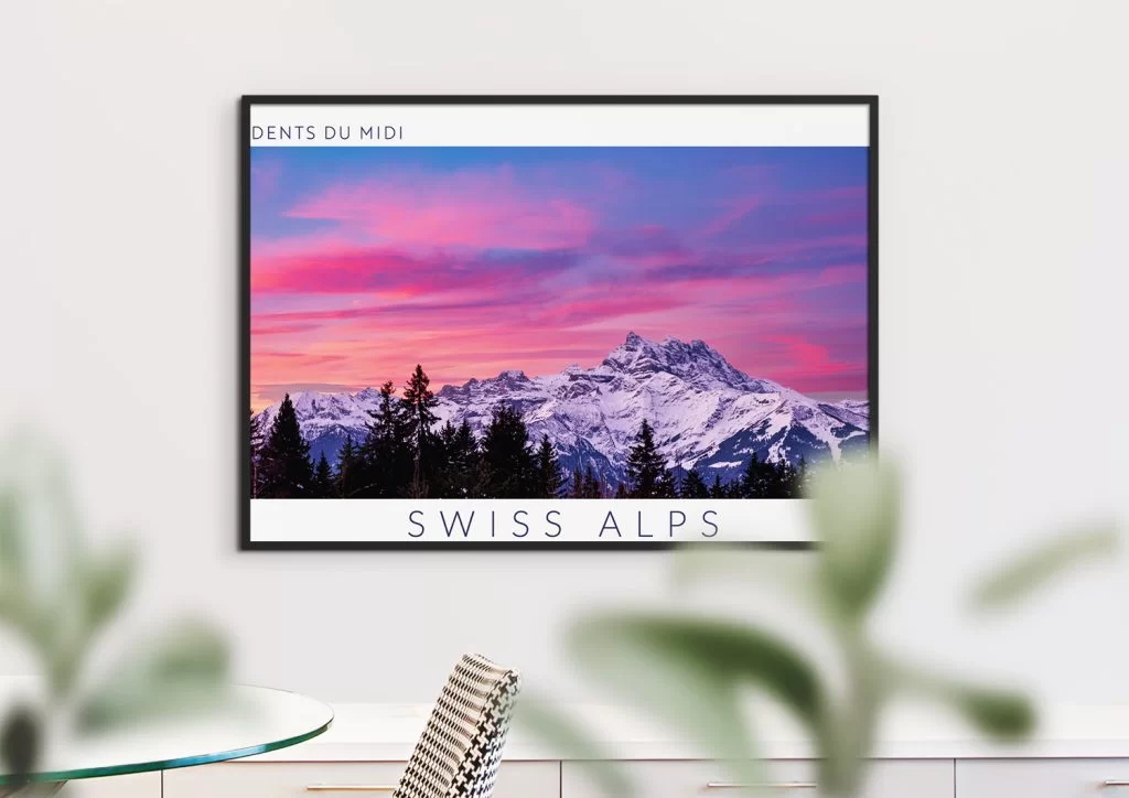 Dents du midi sunrise colors Villars x