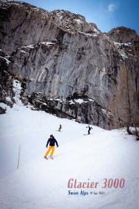 Glacier3000 Swiss Alps red run view
