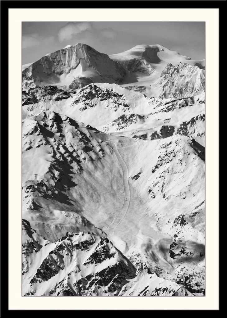 Zinal val d anniviers landscape poster Swiss Alps x