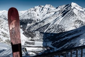 Saas Fee village ski station Swiss Alps