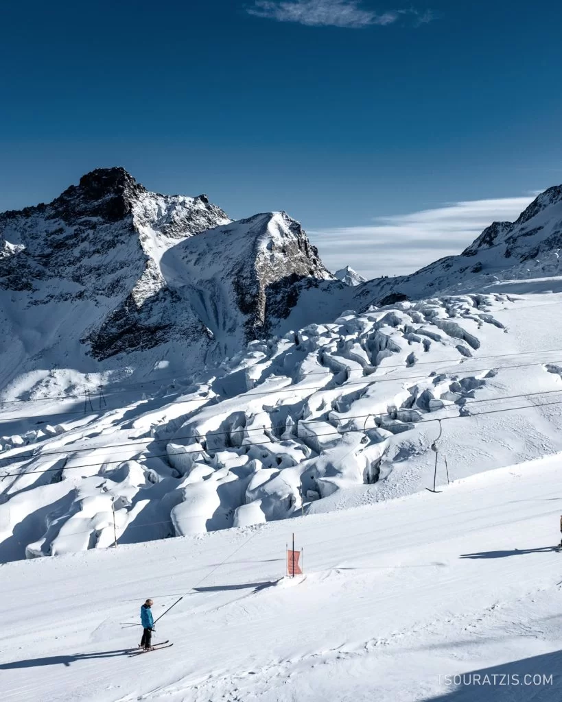 Saas Fee village ski station Swiss Alps x