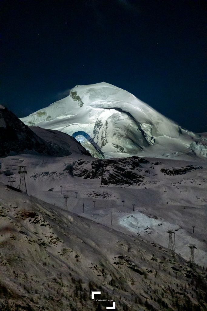 Saas Fee village ski station Swiss Alps
