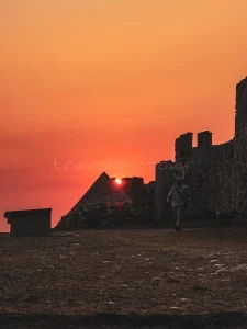 Μεσσηνίας μεσαιωνικό κάστρο ηλιοβασίλεμα