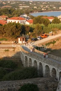 Μεσσηνίας μεσαιωνικό κάστρο σπίτια χωριού