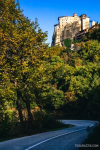 Driving at the Meteora region is a unique experience