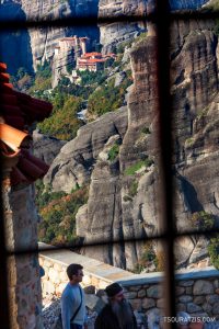 Monk at one of the Meteora Orthodox monastery