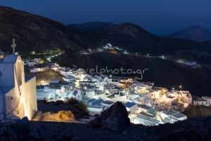 Η Χώρα της Ανάφης το βράδυ