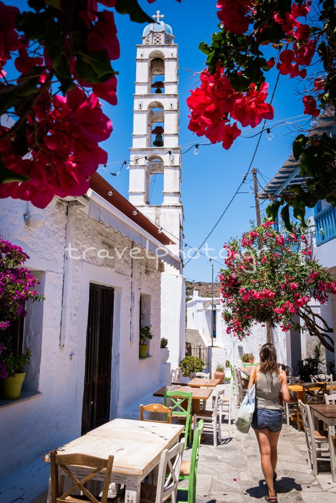 Κάμπος βουκαμβίλια Τήνος ταβέρνα Χορεύτρα
