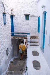 Τριαντάρος χωριό Τήνος σοκάκια