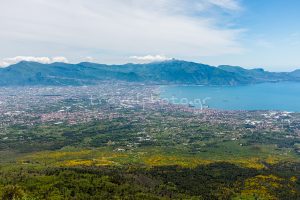 Vesuvius view to Pompeii