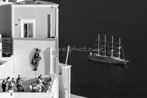 Σαντορίνη ιστιοπλοϊκο καφές φαγητό με θέα