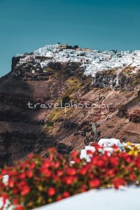 Σαντορίνη λουλούδια θέα ημεροβίγλι