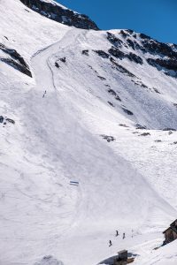 Glacier 3000 Red slope Swiss Alps Vaud Valaisane ski station