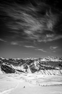 Glacier 3000 blue run Swiss Alps Vaud Valaisane ski station