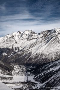 Saas Fee village ski station Swiss Alps