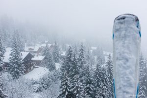 Villars village and ski resort in the Swiss Alps alpes vaudoises