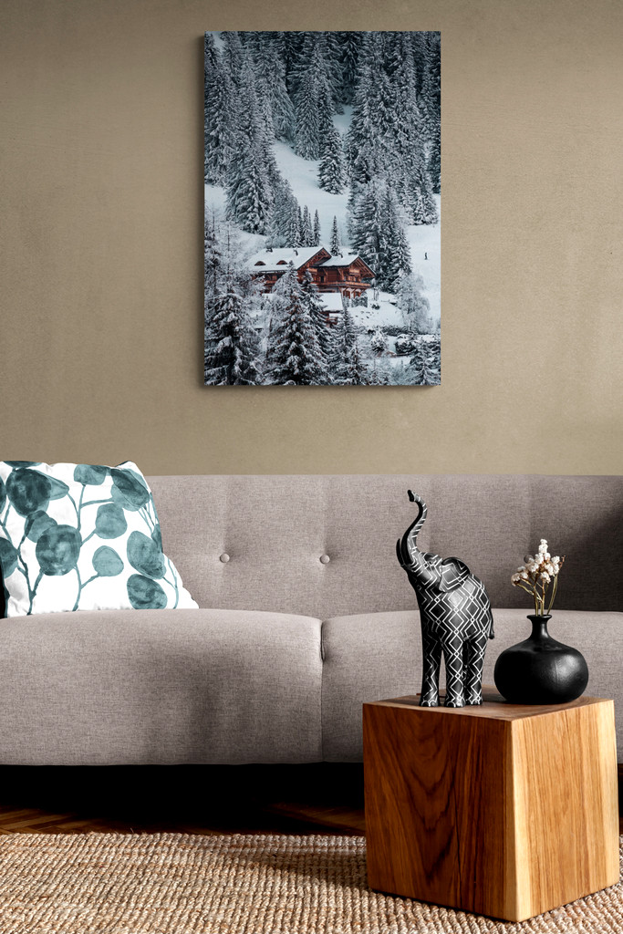 printed on the wall fine are photo paper frame
