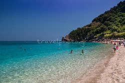 Agioi Saranda strand in Pilion, relatief dicht bij het zomerresort Horefto